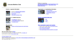 Desktop Screenshot of coloradobiathlon.org